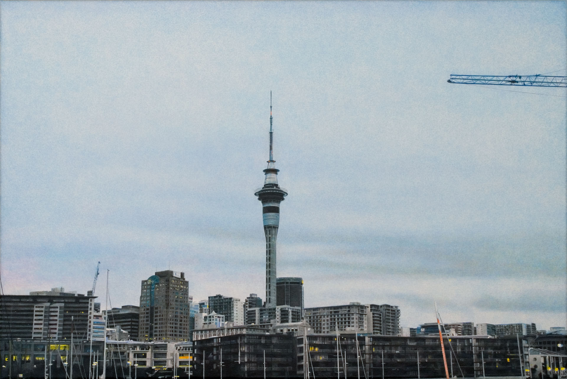 Untitled 18, 2014, acrylic on linen, 530 x 835mm