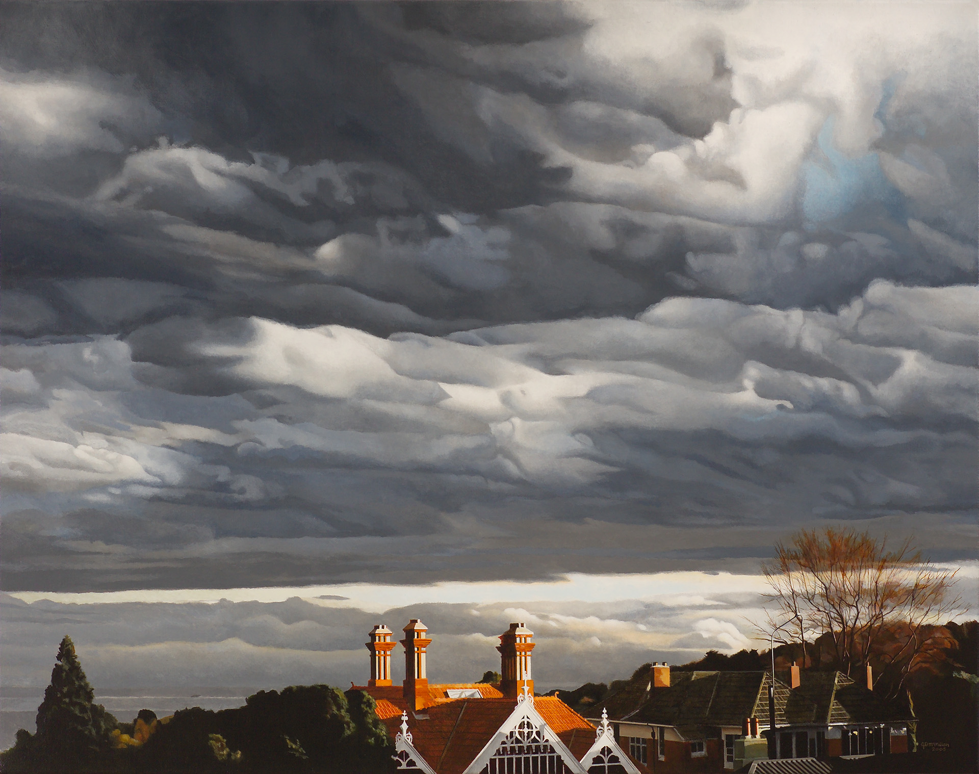 High Street, 2005, acrylic on linen, 560 x 760mm, private collection