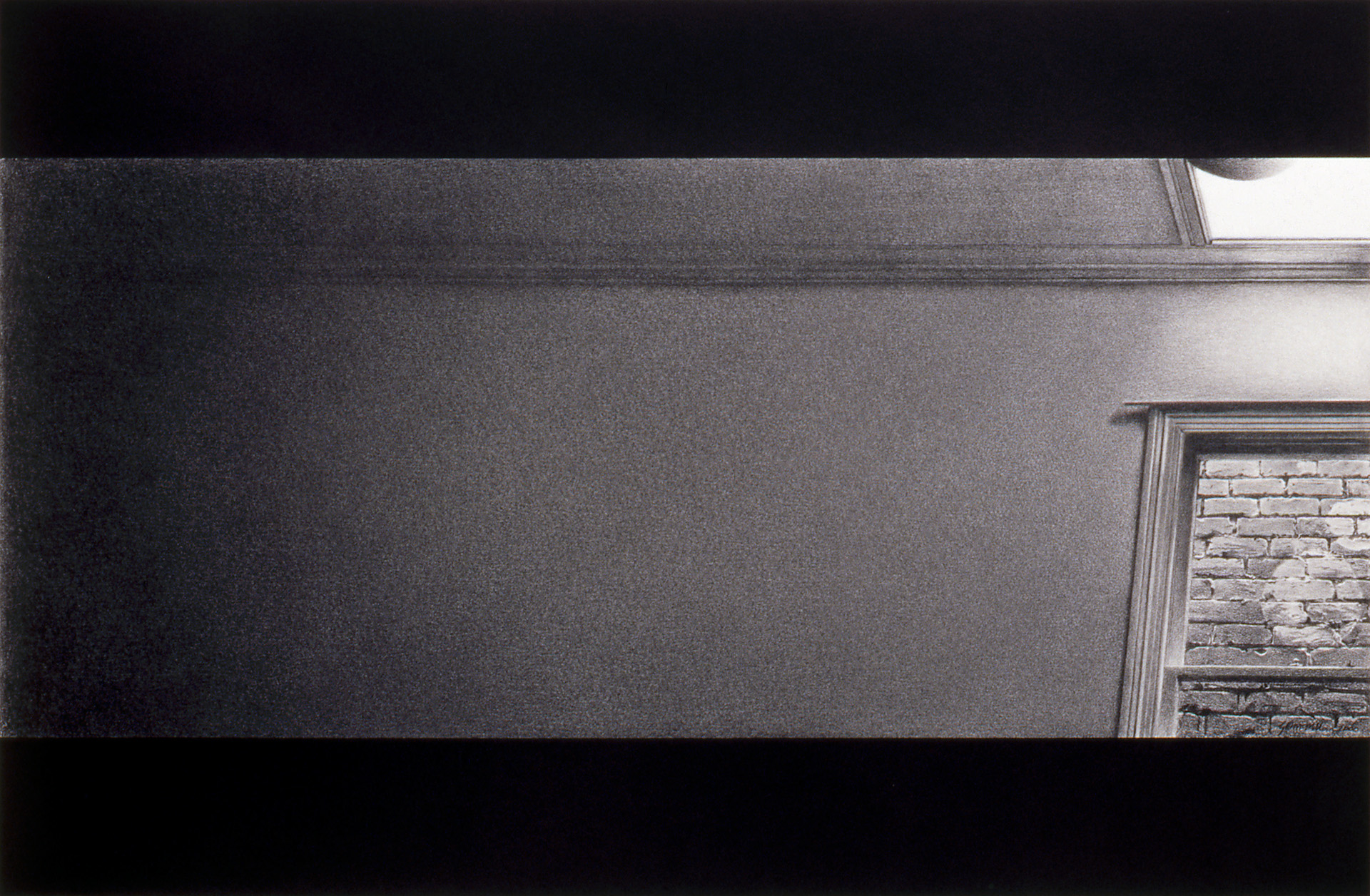 Scene (Bricks, Window), 2000, graphite and ink on paper, 380 x 580mm