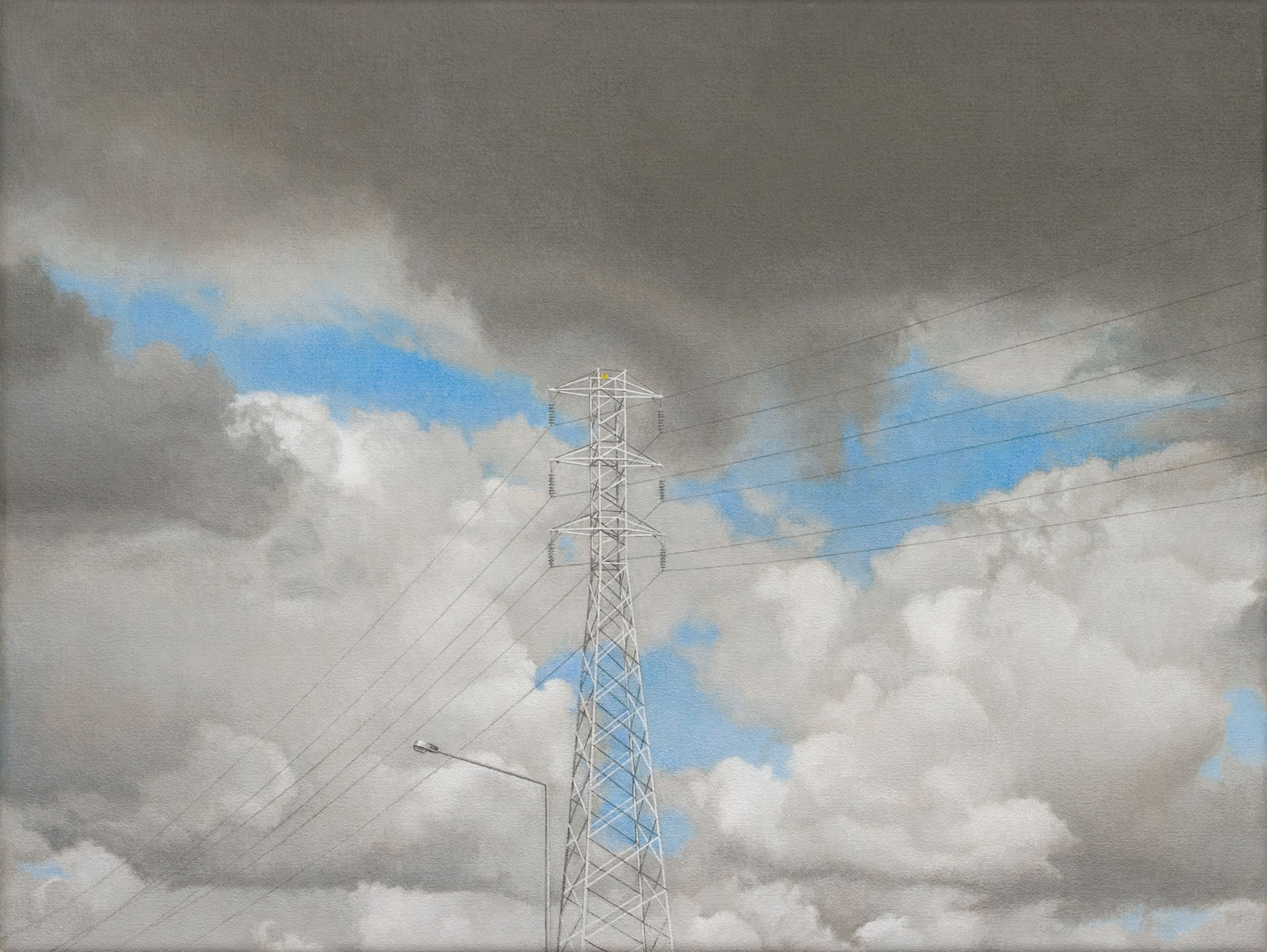 Untitled 13, 2013, acrylic on linen, 290 x 386mm, private collection