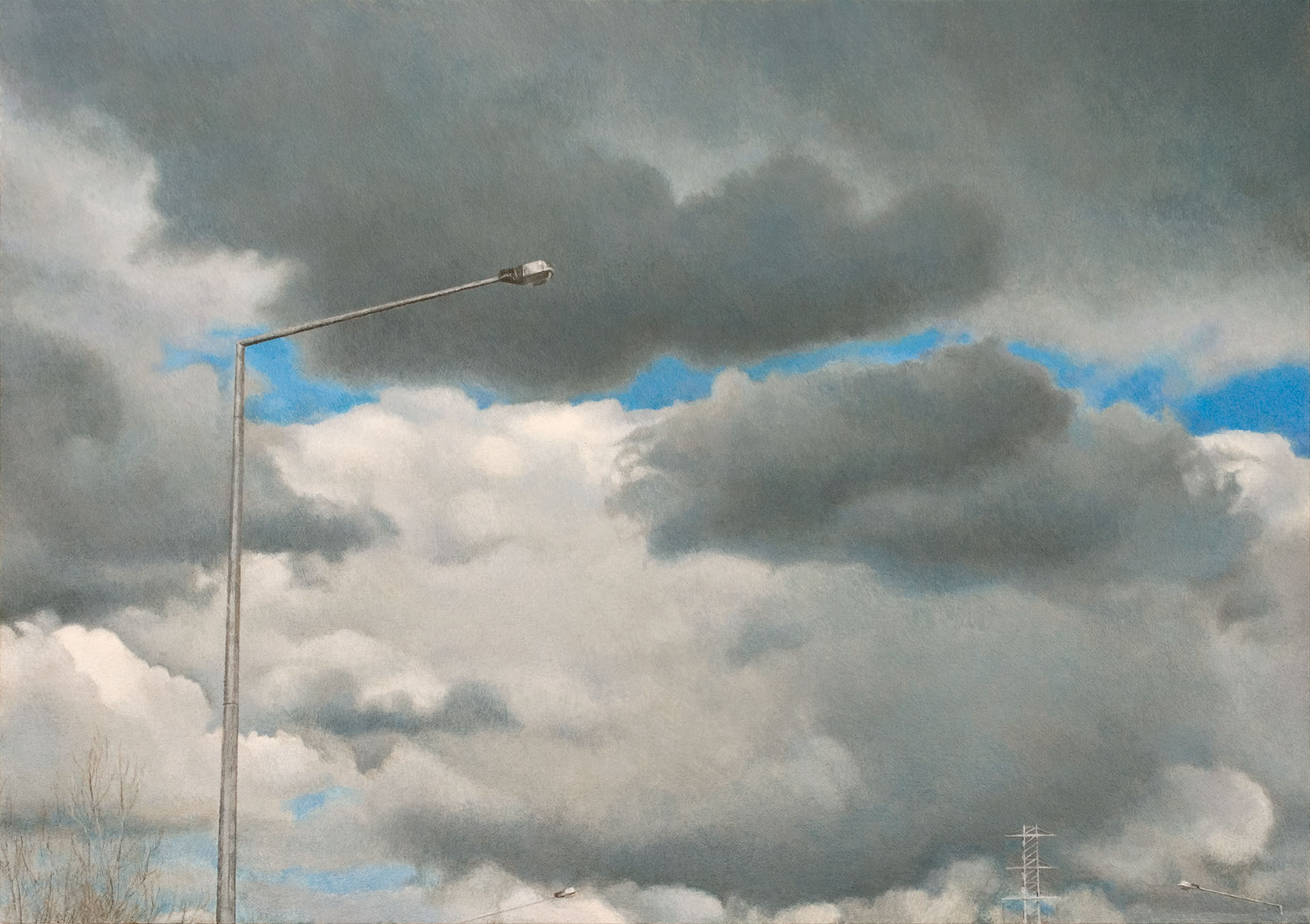 Untitled 7, 2013, acrylic on mat board, 220 x 307mm