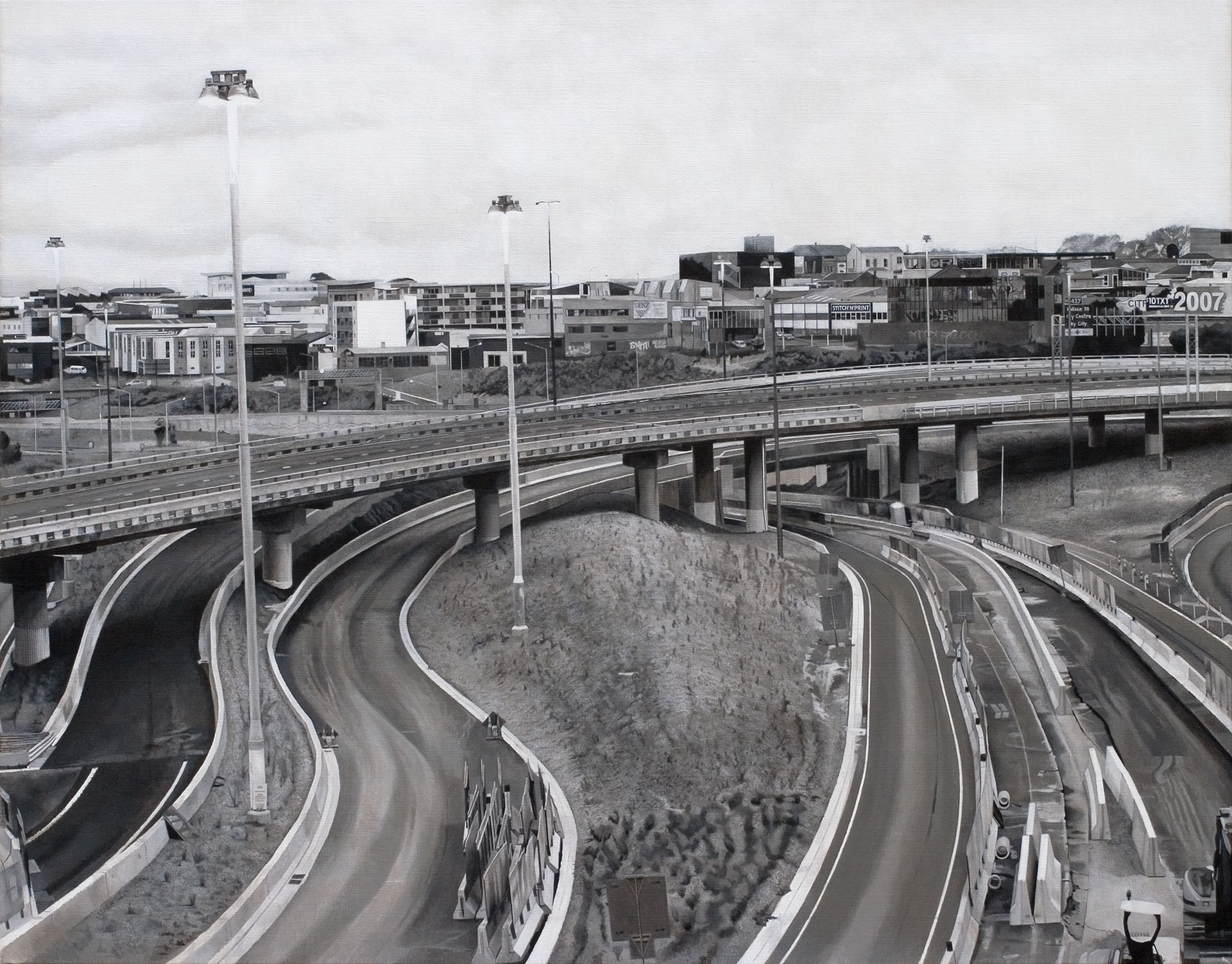 Scene 5, 2007-08, acrylic on linen, 840 x 1065mm