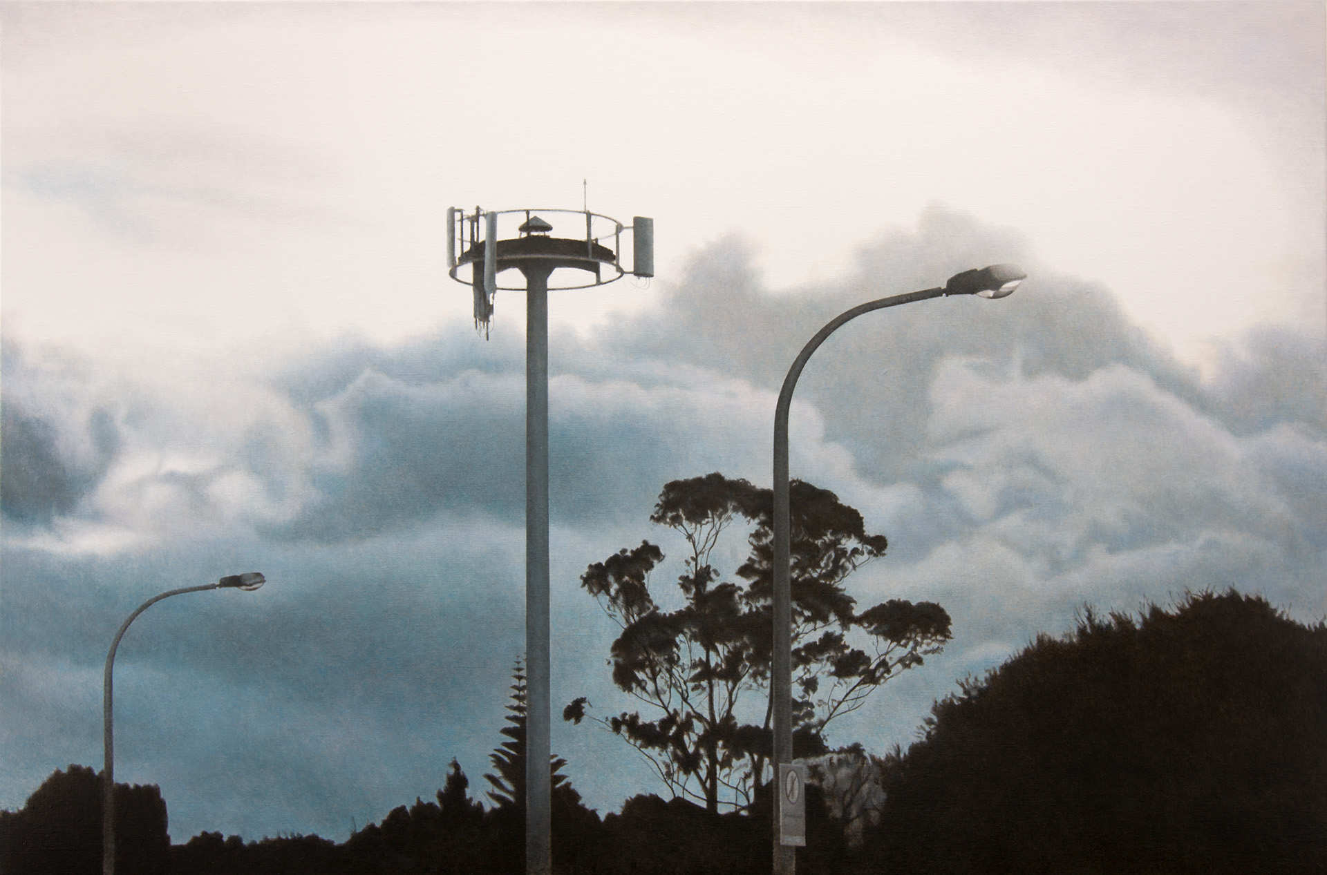 Untitled 5, 2012, acrylic on linen, 700 x 1050mm, photo: Kallan MacLeod