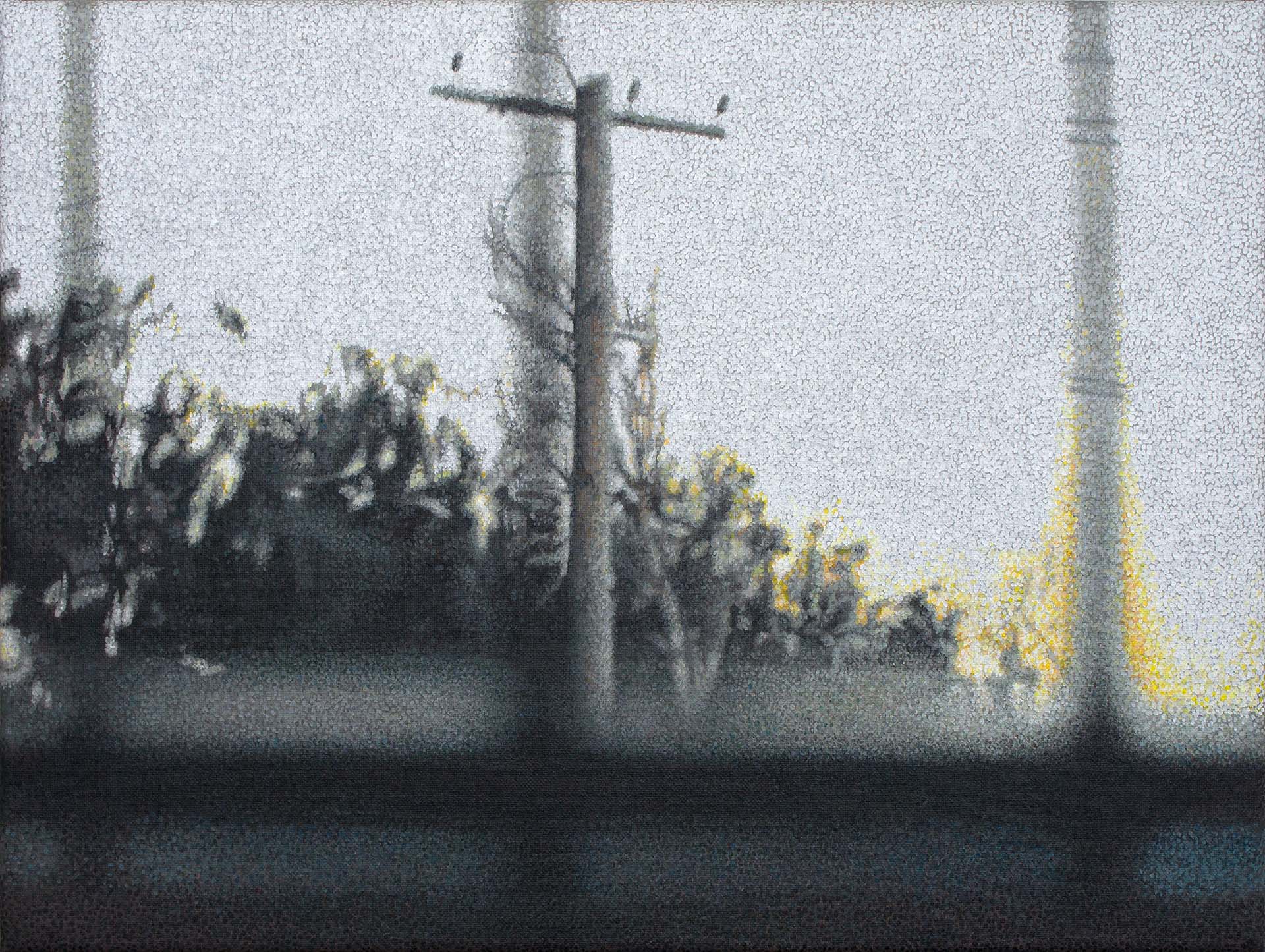 Untitled 23, 2016, acrylic on linen, 290 x 386mm